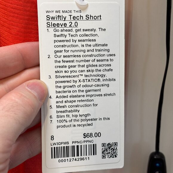 NWT Lululemon Women's Size 8 Swiftly Tech Short Sleeve 2.0 Top - Picture 6 of 10